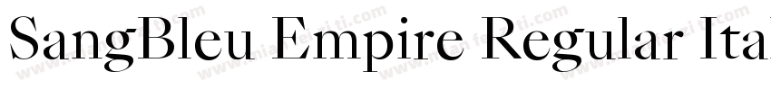 SangBleu Empire Regular Italic字体转换